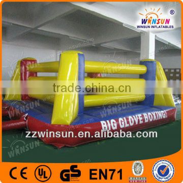 2014 hot sports game inflatable bouncy boxing ring