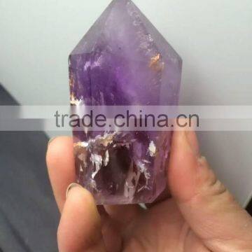 natural amethyst crystal point/wand