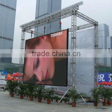 Asram com p8 outdoor full color smd 3535 rental led display advertising board