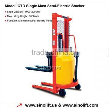 Sinolift-CTD One-stage Mast Semi Electric Stacker