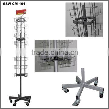 SSW-CM-101 Wholesale Rotating Display Stand With Casters photo-4