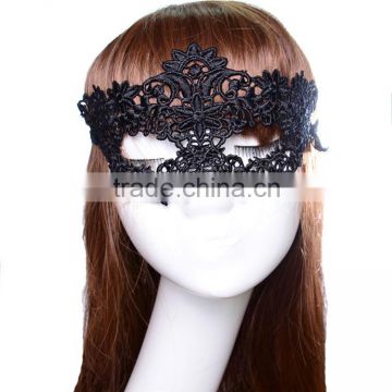 MYLOVE Hot sales Black Sexy Lady Lace Mask Cutout Eye Mask for Masquerade Party Fancy Dress Costume ML5049