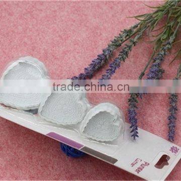 3pcs Heart Shape Cake Decorating Plunger Cutter