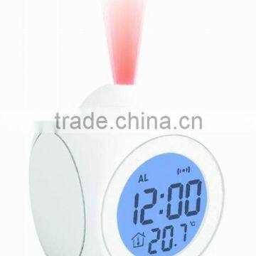 Led projection alarm clock