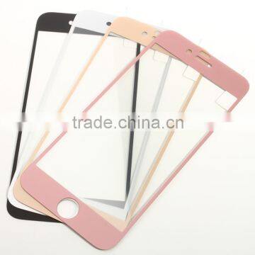 New Product Rose Gold 0.33MM 2.5D Colorful Matte Tempered Glass Front and Back Screen Protector for iPhone 6