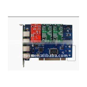 High Perfomance FXO/FXS Analog Asterisk PCI card with 4 ports available CT-400P, for voice call