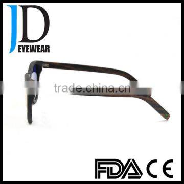 Hot Sell Item Spring Hinge Ebony Wood Sunglasses Custom Made OEM Wooden Sunglasses