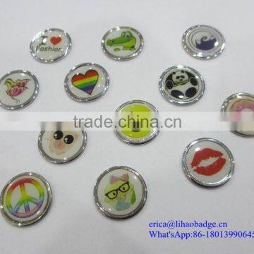 OEM custom metal company name logo epoxy metal lapel pin name tag badges metal name badge