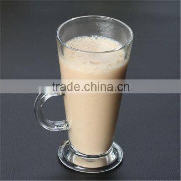 2016 Christmas Promotion Gift 310 ml Irish Glass Coffee Mugs Lead-free Glass Mugs With Handle photo-2