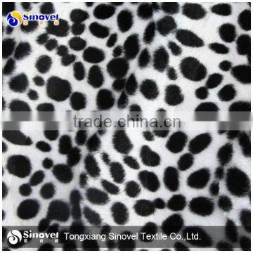 100% Polyester Animal Print Velvet Fabric/short Hair Velvet Fabric for Sofa