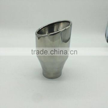 Stainless Steel Double Layer Angle Cut Rolled Edge Universal Tip