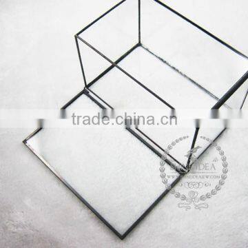 17*10.3*10.7cm Geometric Rectangle Opening Box Air Plant Planter Glass Terrarium Flower Arrangement Indoor Gradening 0100038