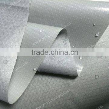 Silver Coated Fabric 75D Polyester Fabric Bonded TPU Film with Silver Coated