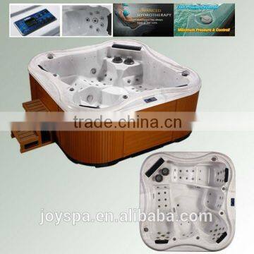 Good quality cold spa hot tub with pop-up waterproof TV hot tub spa ladder