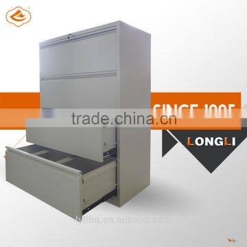 Knock Down Construction Metal 4 Drawer Lateral Filing Cabinet photo-3