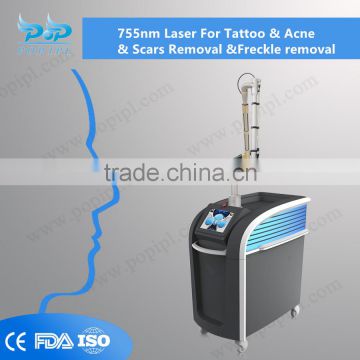 New Arrival ! AL7 POP IPL 755 1064 532 laser Alexandrite Laser and long pulsed laser and 532nm laser 3in 1 machine