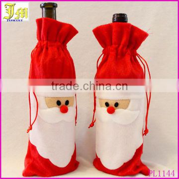 New Christmas Decorations Red Wine Bottle Cover Bags Xmas Santa Claus Christmas Table Dinner Decoration Ornaments Home Ornament