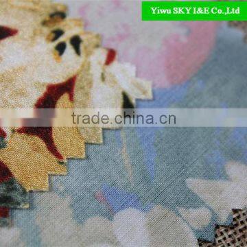 2015 New Design Floral Printed Satin Fabric For Ladies' Dress photo-3