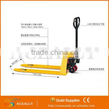 ACEALLY Warehouse Equipment 2-3Ton Hand Hydraulic Pallet Truck