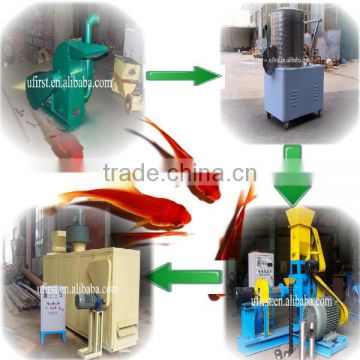 Fish feed processing line