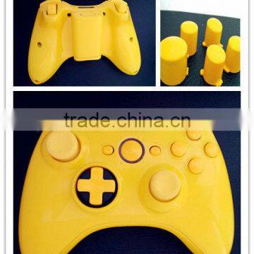 for xbox360/xbox360 Slim UV Glossy controller shell with full set button kits