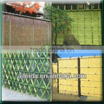 .Japanese Bamboo Fence Rope Work Garden Architecture