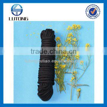 black nylon braided rope