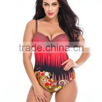 2016 wholesale sexy women swimsuit one piece plus size bikini