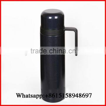Stainless Steel Double Wall Thermo Flask With Straw Handle 1000ml Portable Thermos Jug Bottle OEM Welcomed photo-4