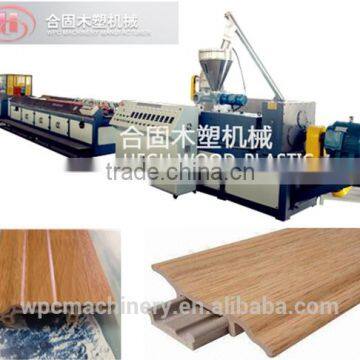 Wood PVC/PE/PP plastic composite profile extrusion making machine/line