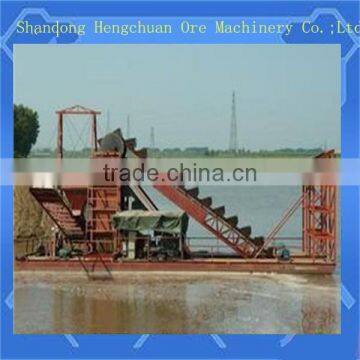 Sand Gold Excavating Bucket Dredger Ship photo-2