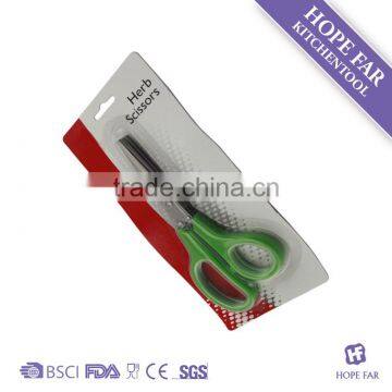 1628 Stainless Steel Kitchen Herb Scissors With 3 Blades photo-2