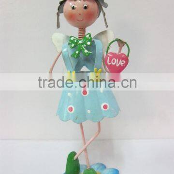 Garden Flower Fairy Painted Iron Flower Fairy Garden Decoration photo-2