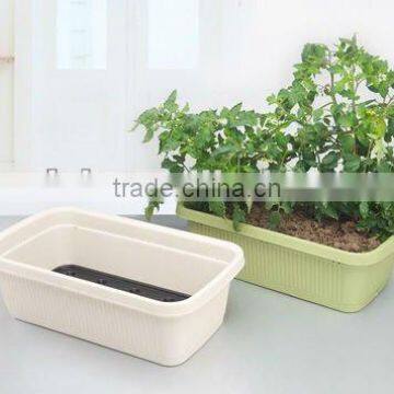 long square rectangular plastic pot planter