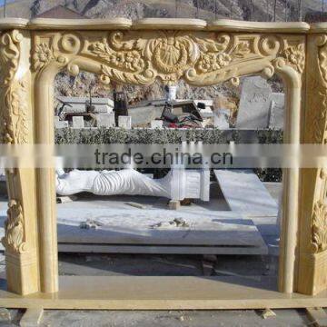 Factory Promotion Marble Fireplace Mantel photo-6
