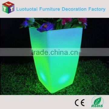 Garden Decoration Illuminated LED Light Flower Pot