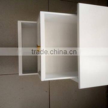 White Two Drawers Wooden Cabinet for Living Room Furnitures photo-4