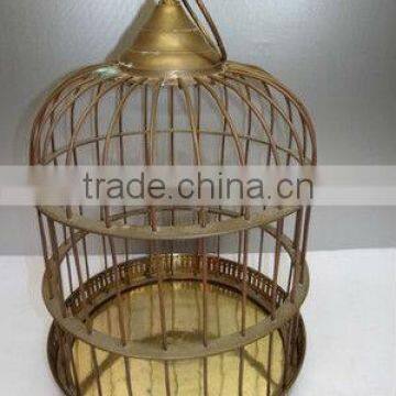 Vintage Beautiful Metal Large Hanging Bird Cage