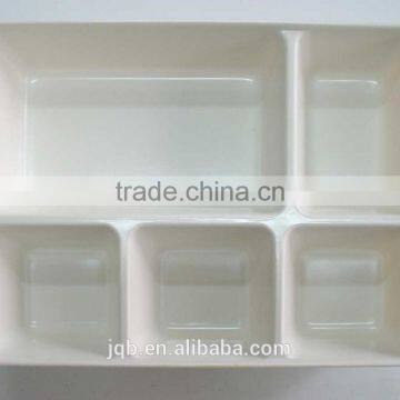 high quality of 100% melamine tray for food with SGS certificate