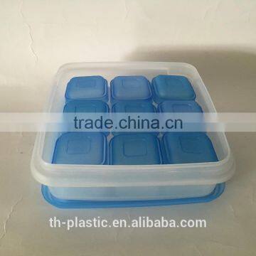 Set of 10 Combine Container Plastic Storage Box photo-4