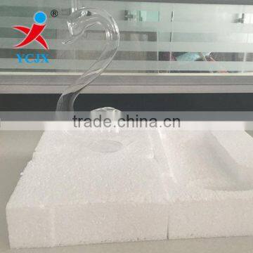 Wedding Decoration Gift Hand Blown Clear Glass Swan Vase photo-2