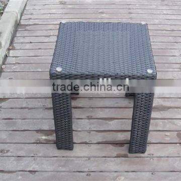 Soho Haiti Aluminum Square Rattan Table With Tempered Glass photo-5