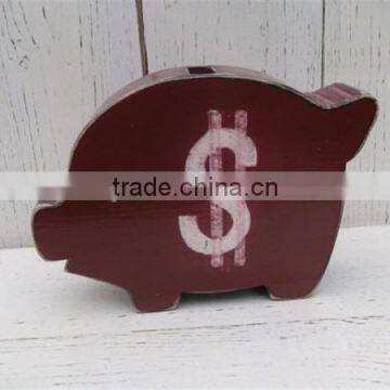 Hot sell wooden Piggy Bank All wood Hand made made in China