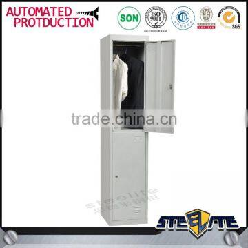 Factory Direct Sale Clothes Cupboard Design Steel 2 Doors Locker photo-3