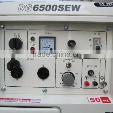 100% Copper Wire 5KW Electric Start Single/three Phase Sound Proof Diesel Generators Welding Machine photo-5