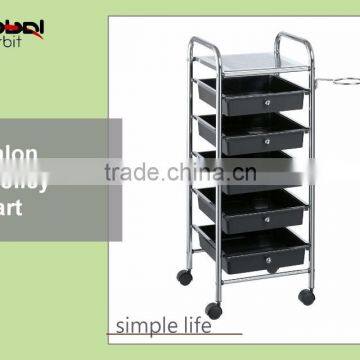 Colorful Rolling 8 Drawer Plastic Storage Cleaning Trolley Cart With Drawers photo-2