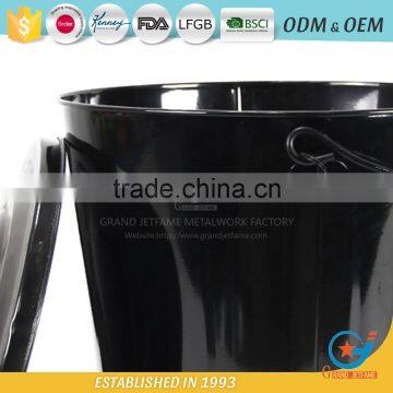 Iron Powder Coating Ash Bucket and Shovel Metal Coal Scuttle