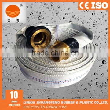 2 inch 50mm fire hose with brass machino couplings