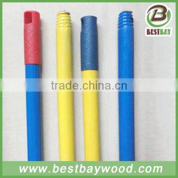 Monthly Hot Sale 20 Containers Single Color PVC Coated Wooden Broom Handle/mop Sticks photo-2