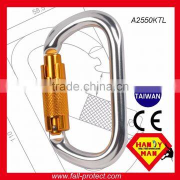 Twist Lock 25KN O Type Climbing Aluminum Carabiner With CE Certificate photo-6